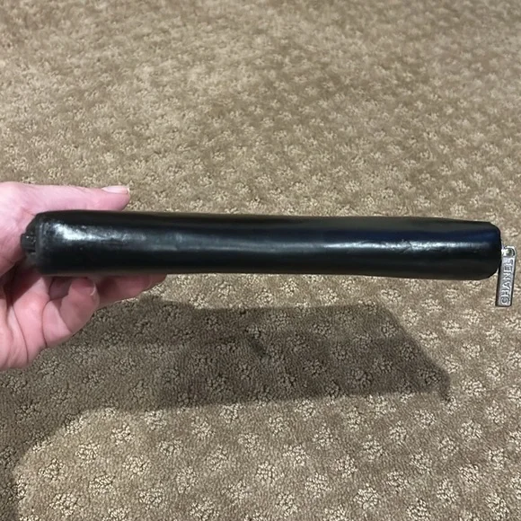 Chanel Camillia Authentic Rare Long Black Leather Zipper Wallet - Picture 5 of 16